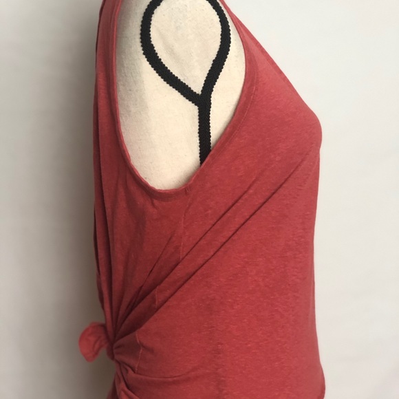 J Crew Crossed Knotted Back Sleeveless Blouse L - Picture 3 of 8